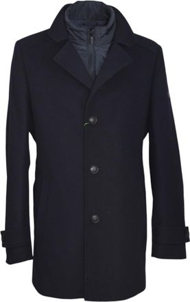Fynch-Hatton Mens Wool Coat - 1310-2050 688 - Dark Navy (UK, Alpha, S, 3XL, Regular, Regular, XXL)