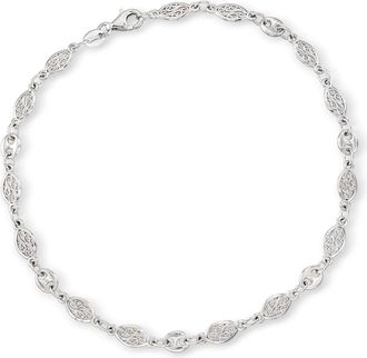 Ross-Simons Sterling Silver Openwork Anklet