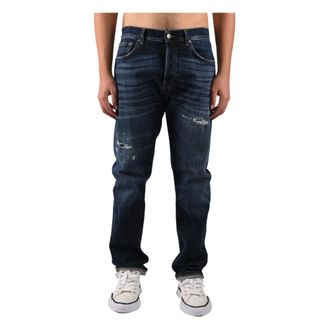 Dondup Bray Slim-fit Jeans - Heren - Jeans - Blauw - Maat: W35 Katoen