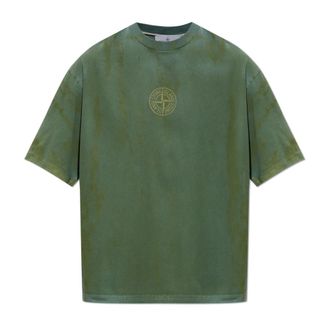 Stone Island Camiseta con logo - Tops - Hombre - Verde - 2XL