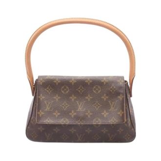 Louis Vuitton Pre-owned Monogram Canvas Shoulder Bag - Dames - Pre-owned - Bruin - Maat: ONE Size Leer