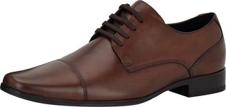 Calvin Klein Mens Bram Oxford, Cognac Leather 200, 7 UK