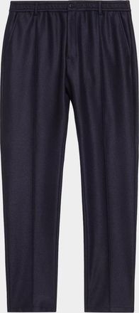 Emporio Armani Men & apos;s Wool Flannel Pintuck-Pleated Trousers