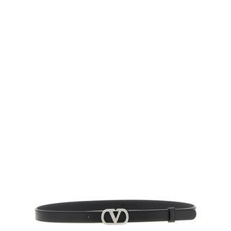 Valentino Garavani Dames, Accessoires, Zwart, Maat: 80 CM Leer