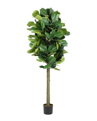 Safavieh Faux 72In Potted Fiddle Leaf Fig Tree