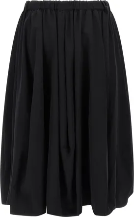 Comme Des Gar&ccedil;ons Womens Black Wool Mini Skirt