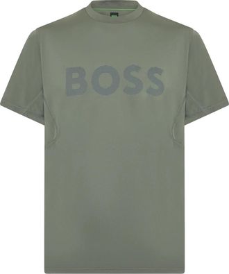 HUGO BOSS Active T-shirt - Heren - T-shirts - Groen - XS - Polyester - Tops