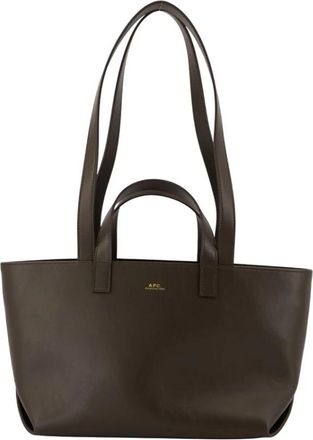 A.P.C. Le Drummer Small Shoulder Bag - Dames - Shoppers - Bruin - ONE Size - Katoen - Tassen