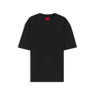 HUGO BOSS Waffle-structured T-shirt in cotton