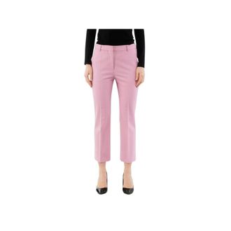 Moschino Cropped Trousers, female, Pink, Size: XS Polyester Dress Pants