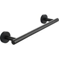OEM Barra Para Toallas Negra Atornillable, Toallero De Pared De 30 Cm En Acero Inoxidable, Zvd - Crezuo