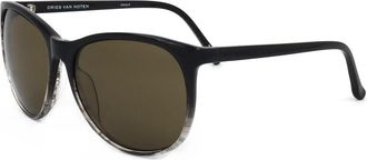 Linda Farrow DRIES VAN NOTEN DVN24 C9 Mens Sunglasses Black Size 57
