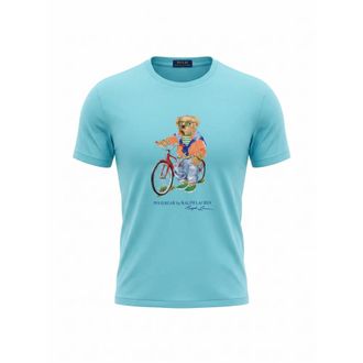 Ralph Lauren T-Shirts, male, Blue, Size: S Polo Bear T-Shirt