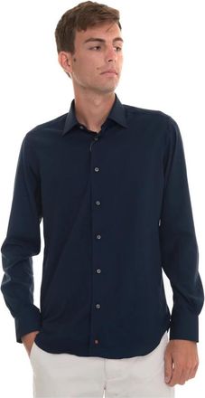 Carrel Dress Shirt - Heren - Casual Overhemden - Blauw - XL - Wol - Overhemden