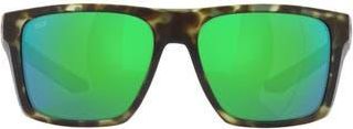Costa 57mm Polarized Square Sunglasses in Green at Nordstrom Rack
