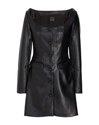 8 by YOOX SCOOP-NECK BLAZER MINI DRESS