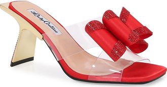 Lady Couture Fantasy Rhinestone Slide Sandal in Red at Nordstrom Rack, Size 11