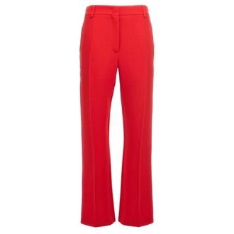 Valentino Garavani Wide Trousers, female, Red, 2XS, Cady Trousers