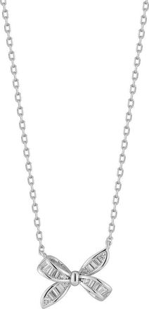 Glaze Jewelry Bow Pendant Necklace in Silver at Nordstrom Rack