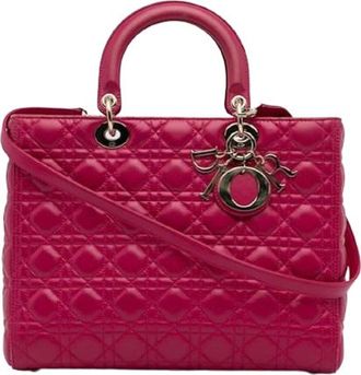 Dior Pink Large Lady Dior Size L
