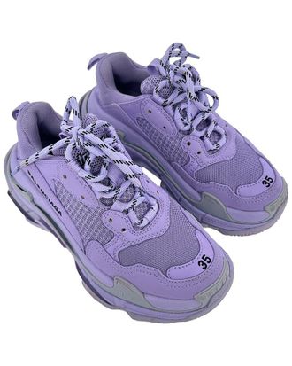 Balenciaga Mens Nylon Canvas Triple S Sneaker (Authentic Pre-Loved)