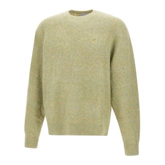 Carhartt Work in Progress Carhartt Wip, Round-neck Knitwear, male, Green, Size: XL Curtis Sweater