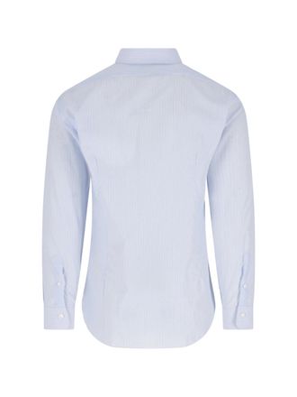 Barba Mens Shirts Blue Cotton