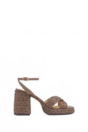 Castaner Womens Valeriette Raffia Sandal In Taupe