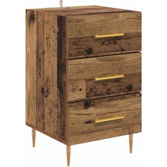 vidaXL Armario De Noche Con Caj&oacute;n Madera Vieja 40 X 40 X 66 Cm Vidaxl