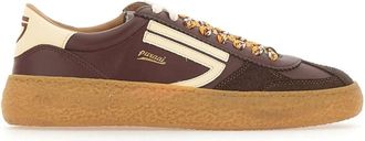 Puraai Schoenen, Heren, Rood, 43 EU, Leer, 1.01 Vintage Sneakers
