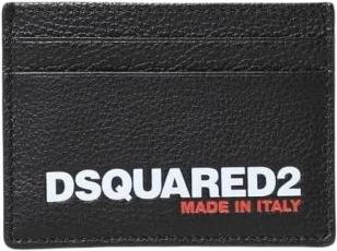 Dsquared2 Kaarthouder van generfd leer - Heren - Portefeuilles - Zwart - ONE Size - Leer - Accessoires