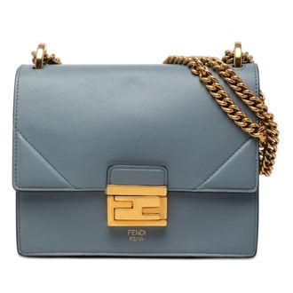 Fendi Pre-owned Fendi Small Leather Kan U Chain Shoulder Bag Ladies WBL15AD0TISH8VLF