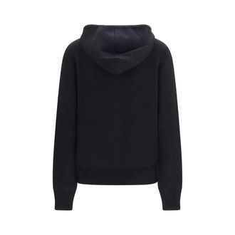 Fendi FF Zucca Cashmere Hoodie - Black