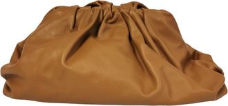 Bottega Veneta Pre-owned Womens The Pouch Clutch Brown Leather - One Size