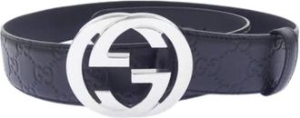 Gucci Pre-owned Belts, male, Blue, Size: ONE SIZE Pre-owned Vintage Belt