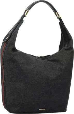 Gucci Pre-owned Canvas gucci-bags - Dames - Vintage Schoudertas - Zwart - ONE Size - Vintage