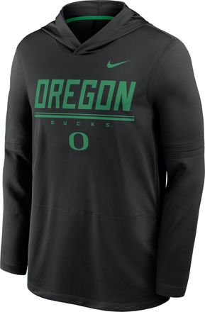 Nike Oregon Sideline Nike Mens Dri-FIT College Long-Sleeve Hooded Top in Black | 03B908ZEUON-594
