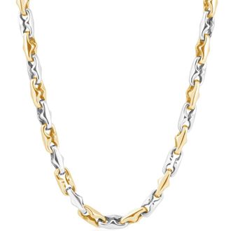 Pompeii3 Mens 14k Gold (101gram) or Platinum (186gram) 6.5mm Link Chain Necklace 24