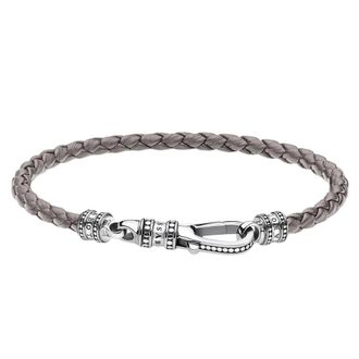 Thomas Sabo Thomas Sabo, unisex, Accessoires, Grijs, Maat: ONE Size Leer