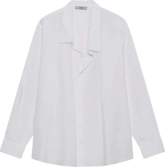 Prada Shirts, female, White, XS, White Long Sleeve Shirt