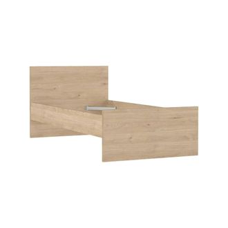 Dmora Cama Individual Fanny, Sommier Para Dormitorio, Estructura De Cama Por Habitaci&oacute;n, Estructura Del Sostenedor Del Colch&oacute;n, 197x96 H80 Cm, Roble Claro -