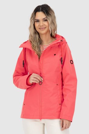 Alife And Kickin Outdoorjacke ALIFE & KICKIN LilouAKA, Damen, Gr. XXL, sunset coral, Web, Obermaterial: 100% Polyester, unifarben, figurbetont Po-bedeckend, ohne Aussc