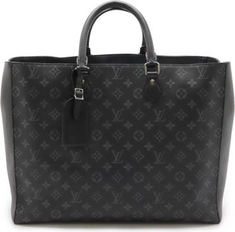Louis Vuitton Monogram Eclipse Canvas Leather Handbag Tote Bag (Pre-Owned)
