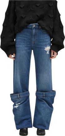 J.W.Anderson Bucket Jeans - Dames - Regular Fit Jeans - Blauw - W27 - Katoen - Jeans