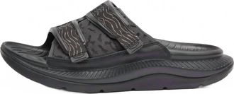 Hoka One One Ora Luxe Slipper In Black/black