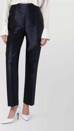 Alberta Ferretti satin blend trousers high waist