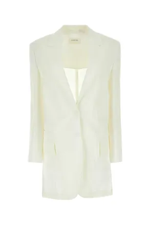 Sportmax Sportmax White Cotton Blend Edmea Blazer