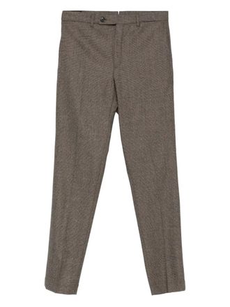 Incotex pressed-crease trousers - men - Fabric - 54 - 610 BROWN