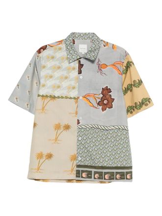 Paul Smith printed shirt - men - Cotton - M - Grey