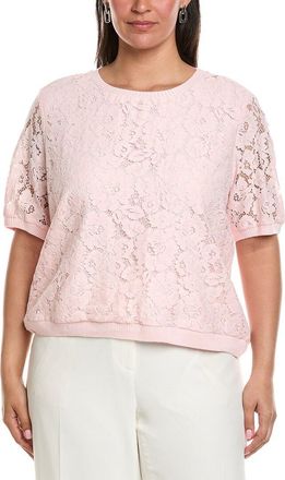Tahari by ASL Tahari Asl Plus Lace Knit Top